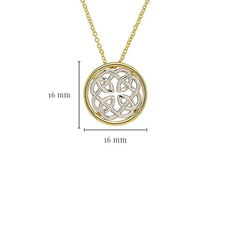 14kt Gold Vermeil Celtic Necklace