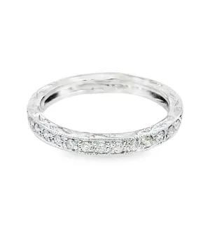 18K White Gold 0.44ct Diamond Eternity Women's Wedding Band