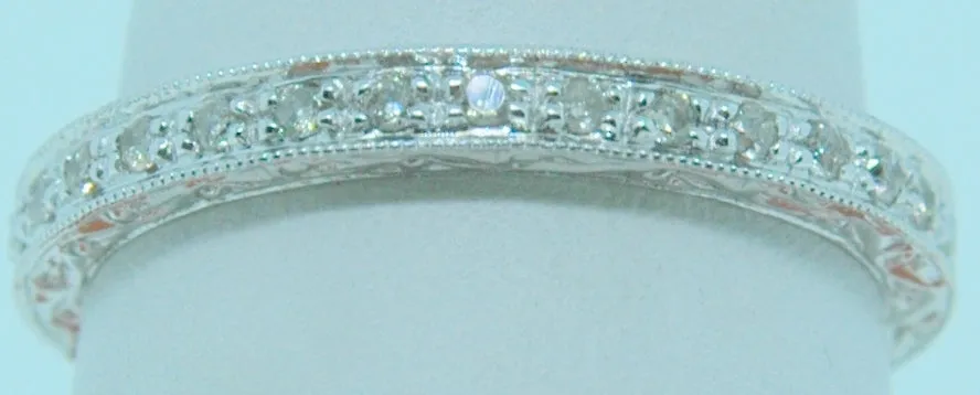18K White Gold 0.44ct Diamond Eternity Women's Wedding Band