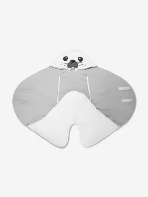 Baby Bites Baby Seal Lullaby Swaddle in White