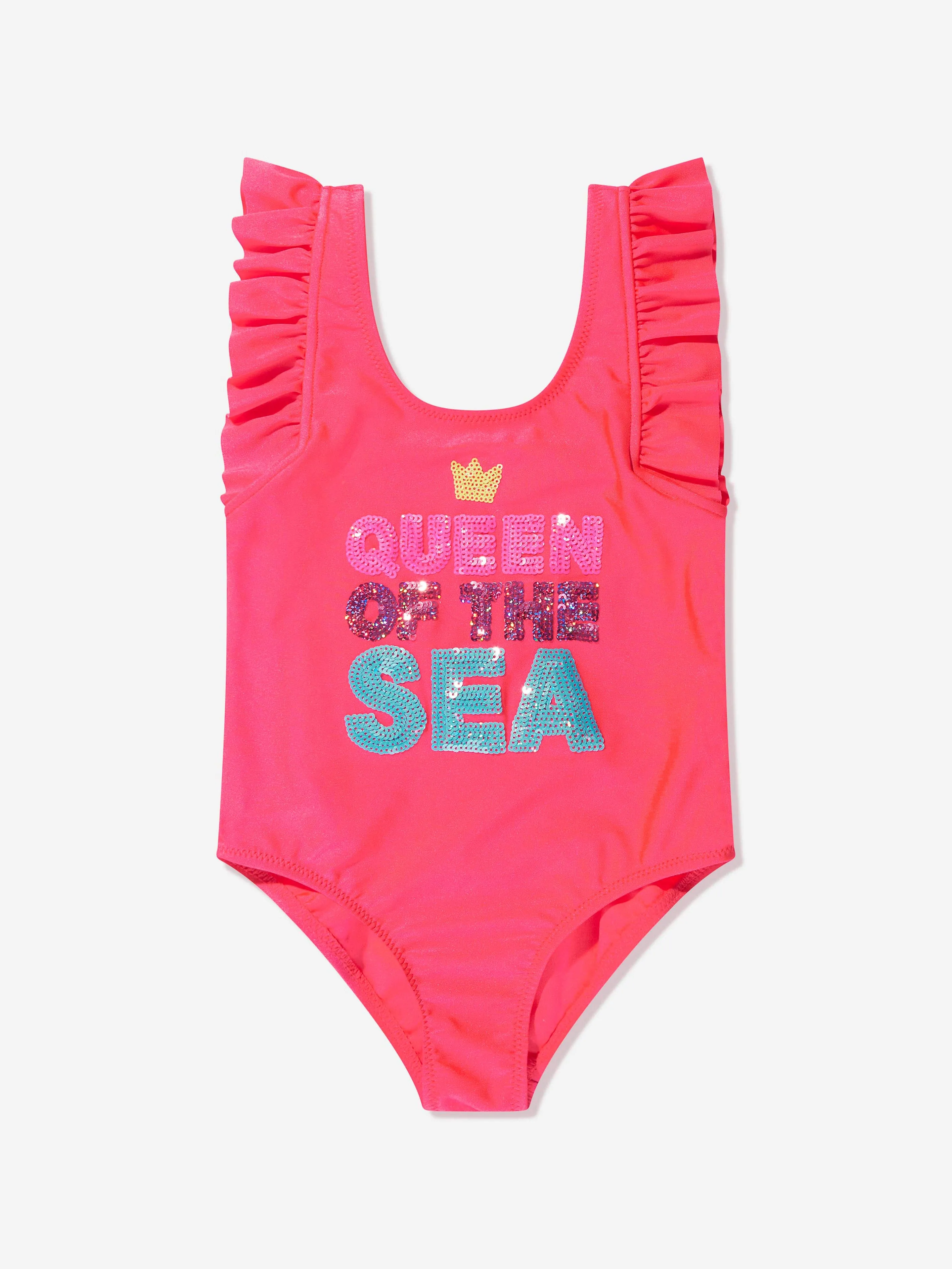 Billieblush Girls Queen Of The Sea Swimsuit in Orange