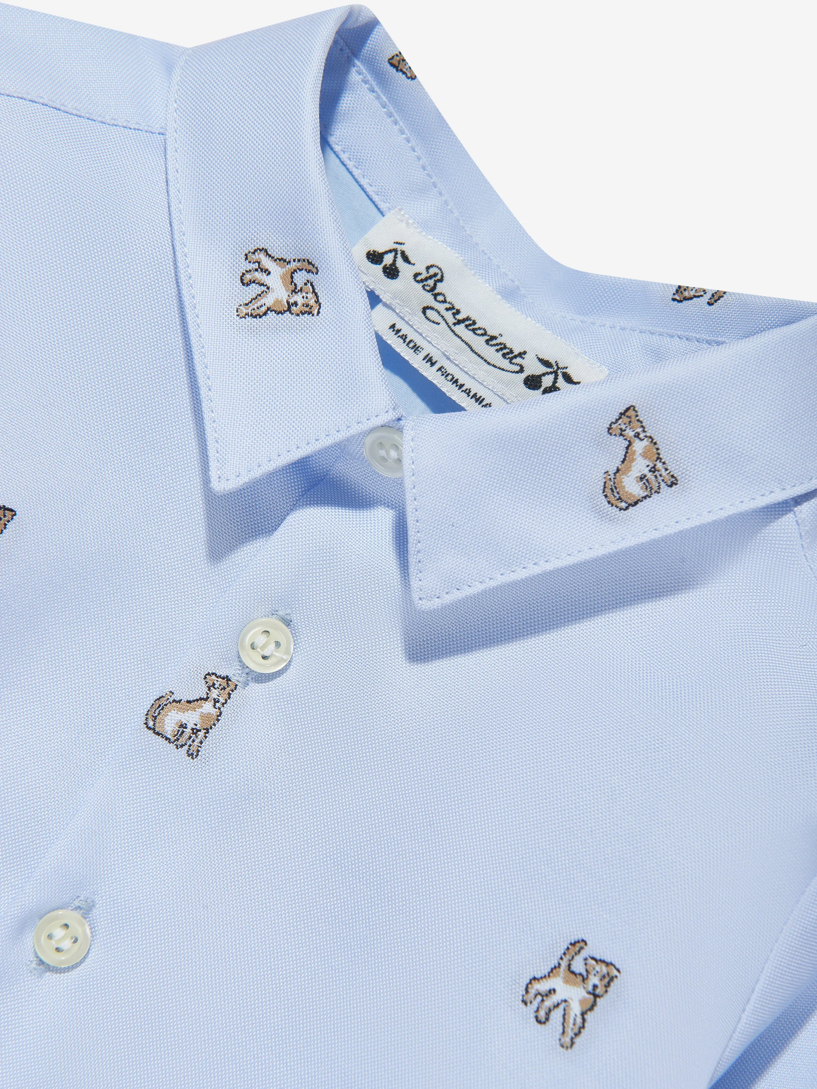 Bonpoint Baby Boys Malo Shirt in Blue