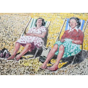 Brighton Beach seaside portrait by Stella Tooth