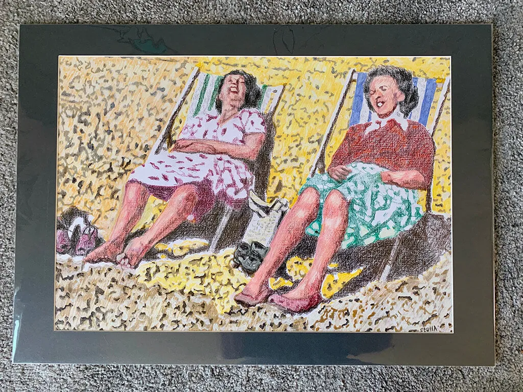 Brighton Beach seaside portrait by Stella Tooth