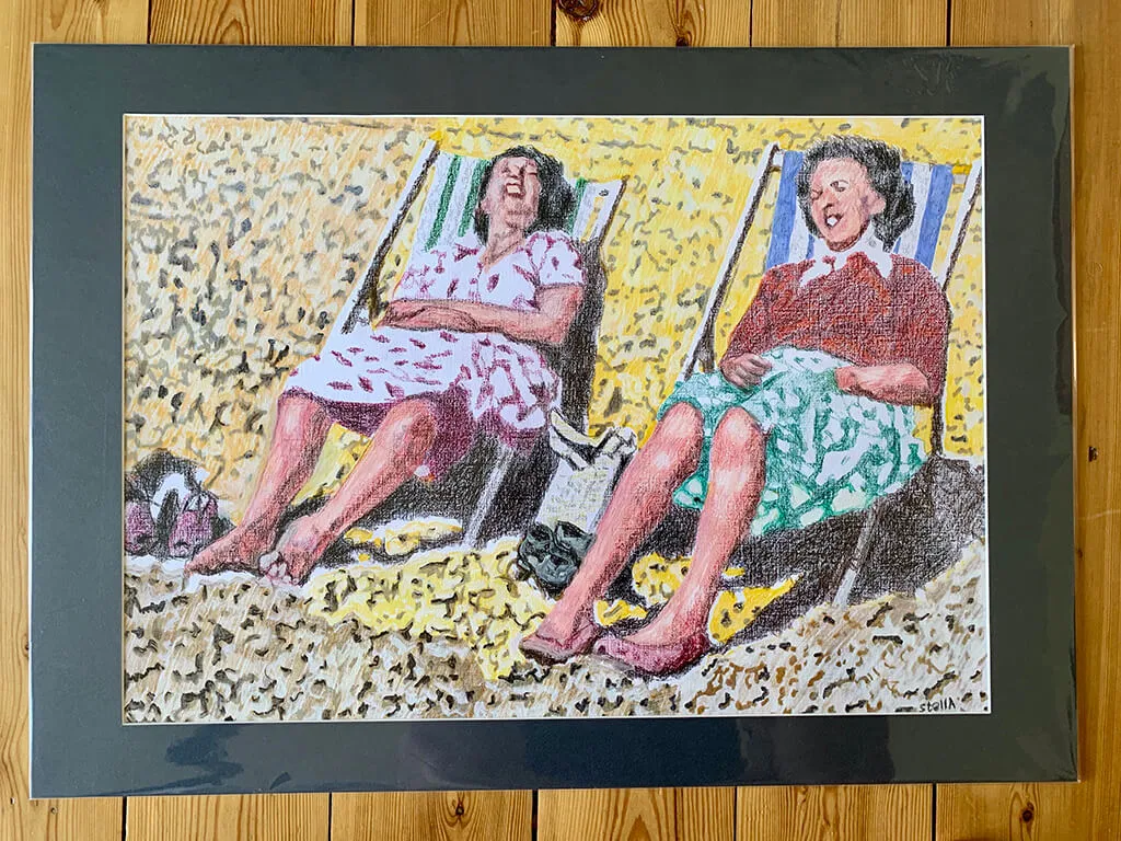 Brighton Beach seaside portrait by Stella Tooth