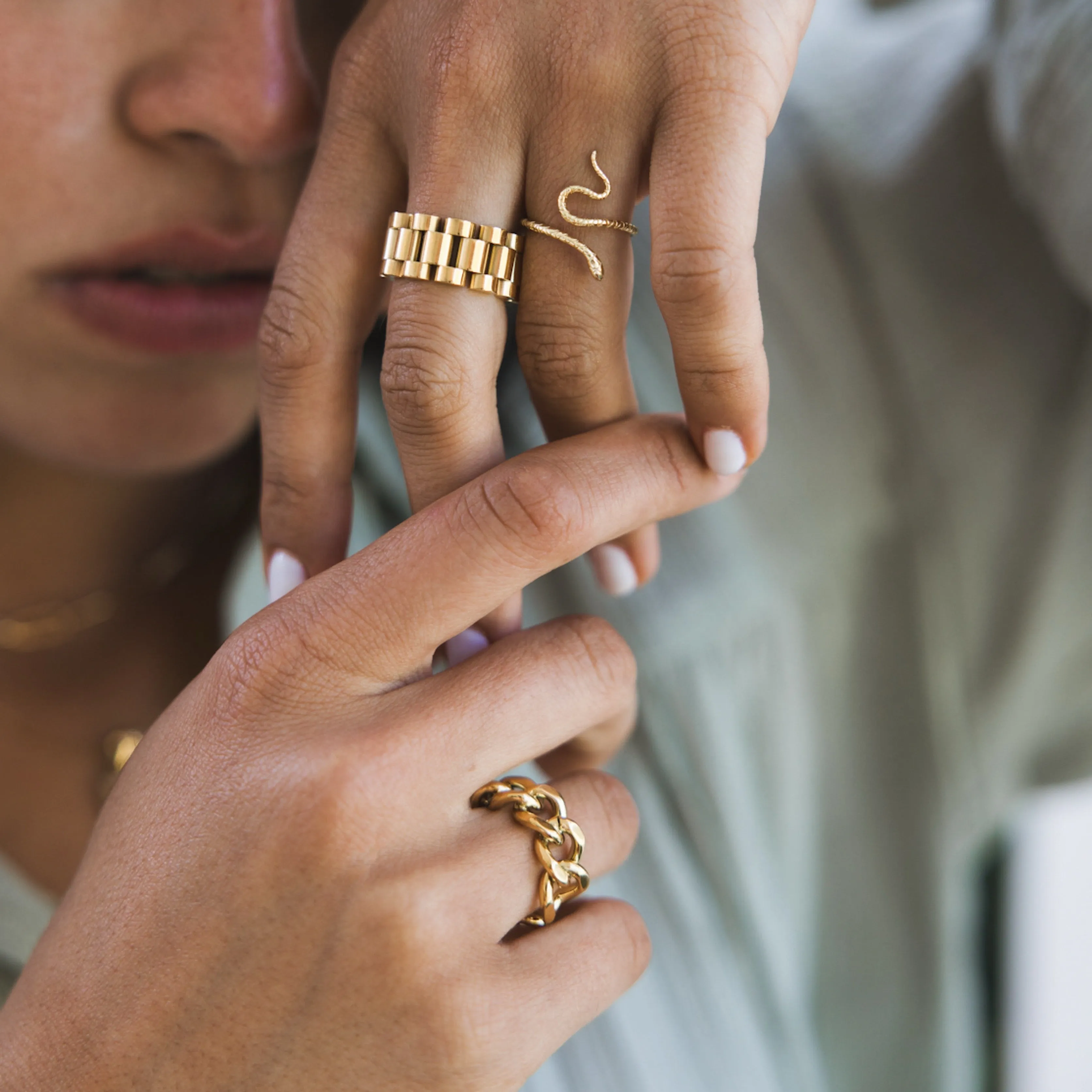 Coiled Serpent Ring