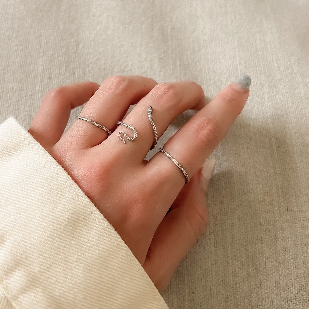 Coiled Serpent Ring