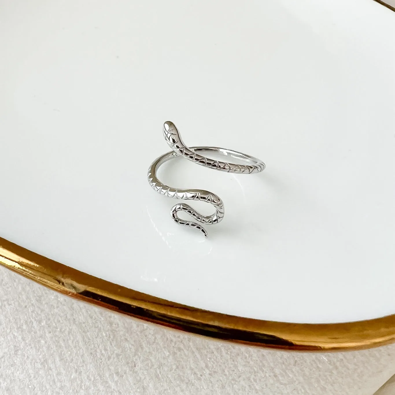 Coiled Serpent Ring