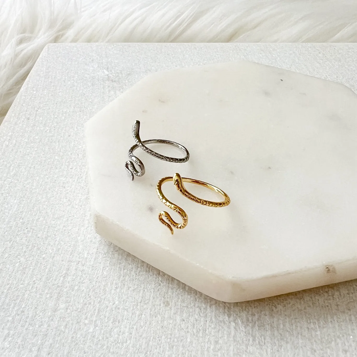 Coiled Serpent Ring