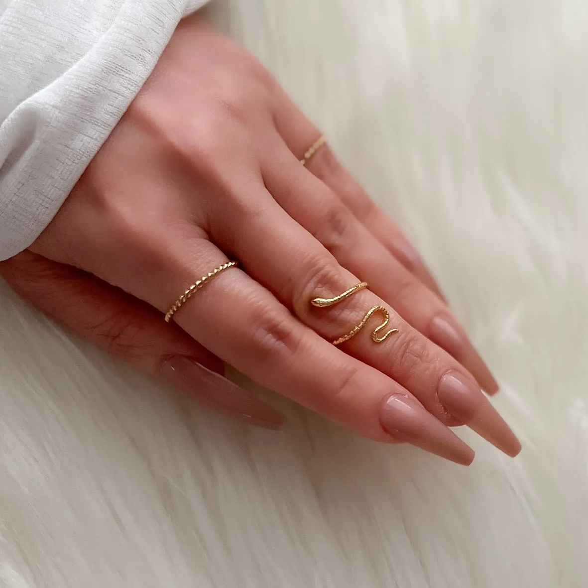 Coiled Serpent Ring