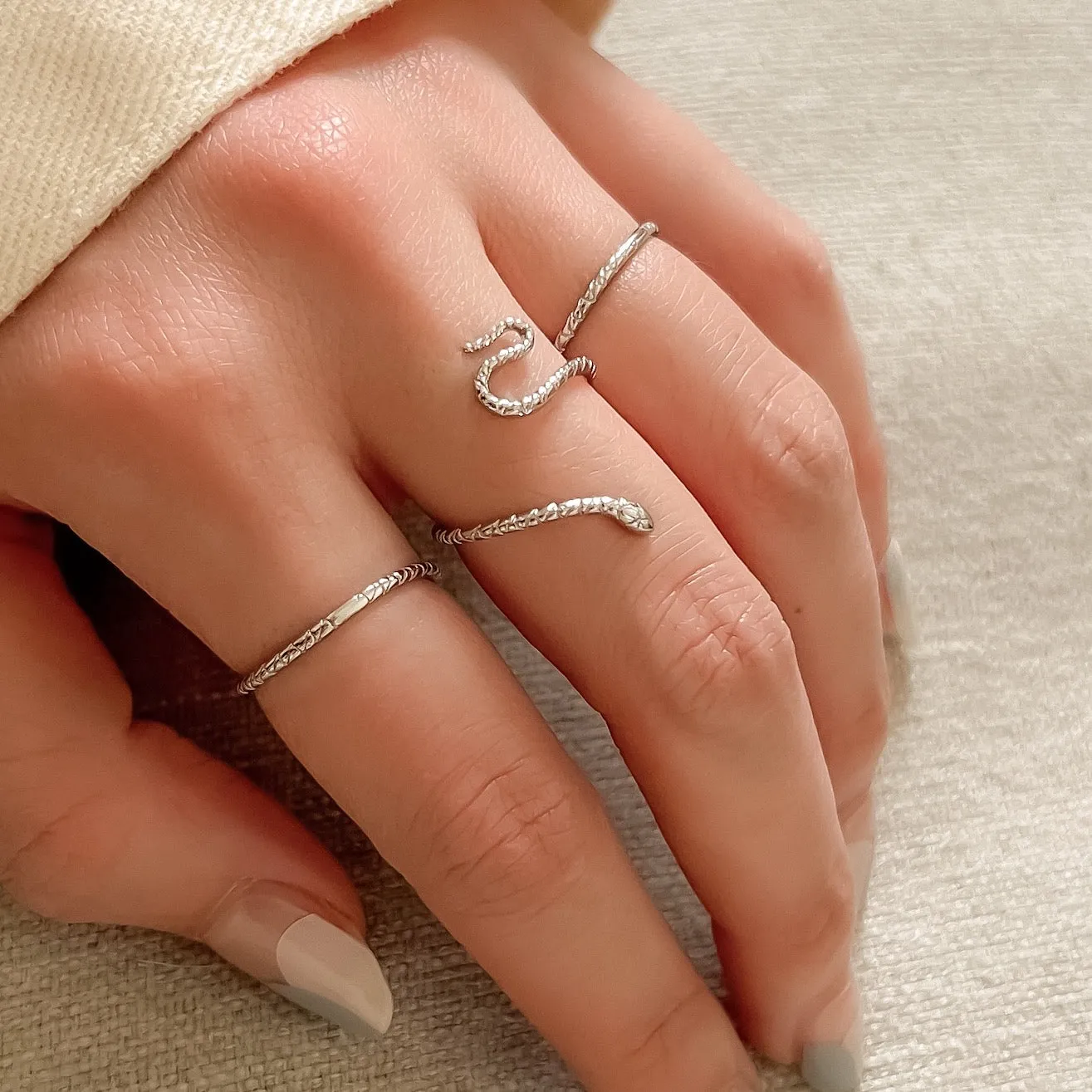 Coiled Serpent Ring