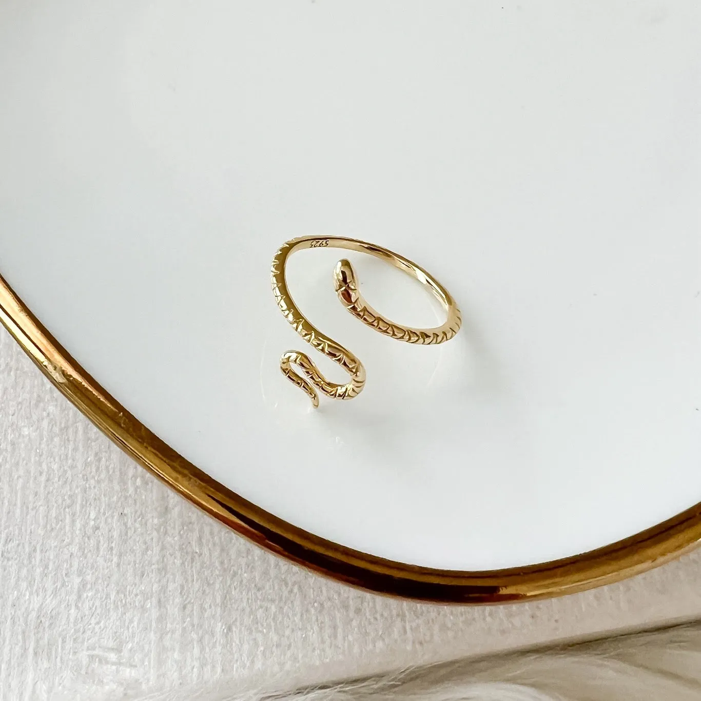 Coiled Serpent Ring