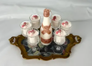 Cordial Glass Candles & Champagne
