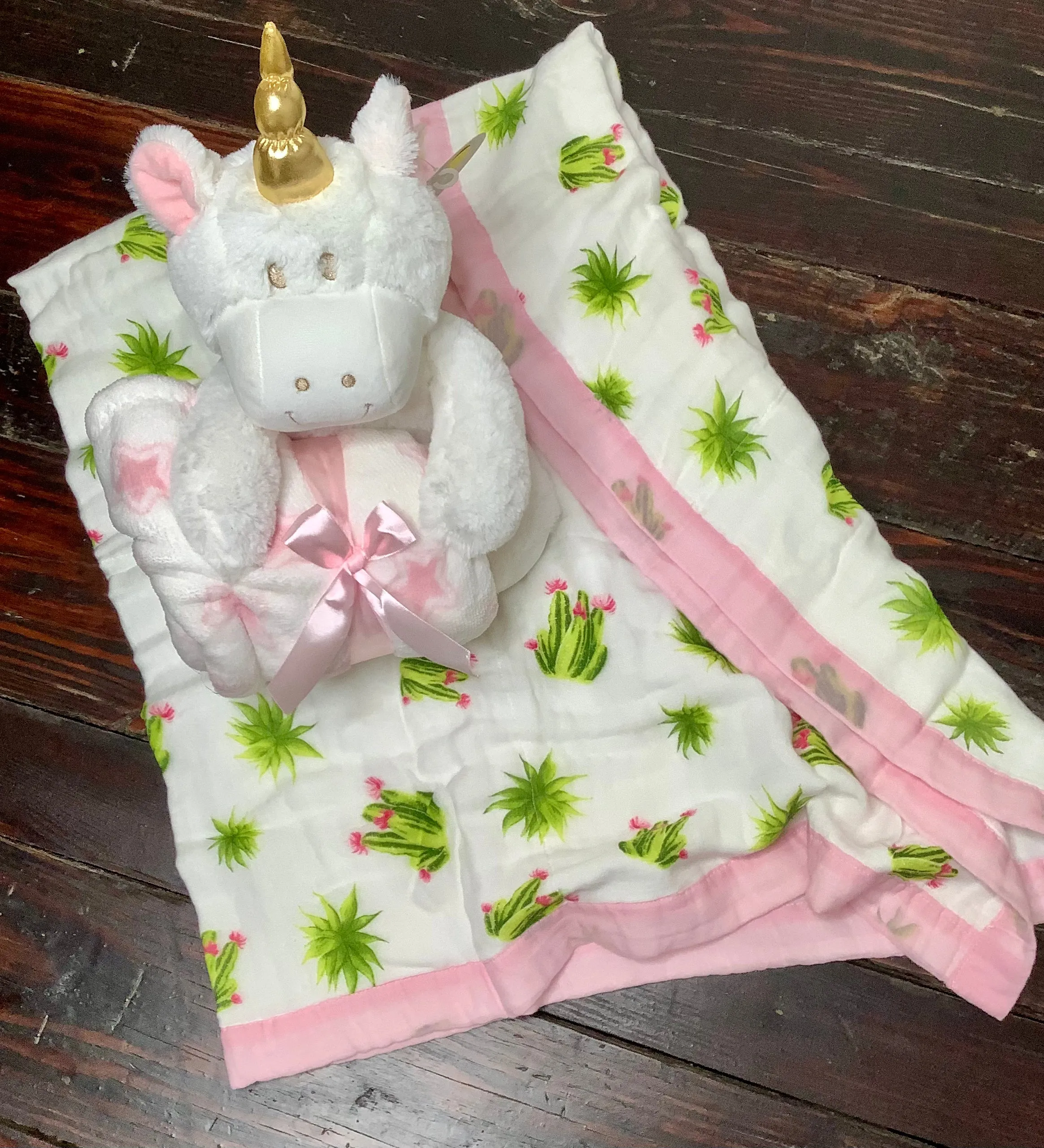 Cuddly Unicorn with Baby Blanket