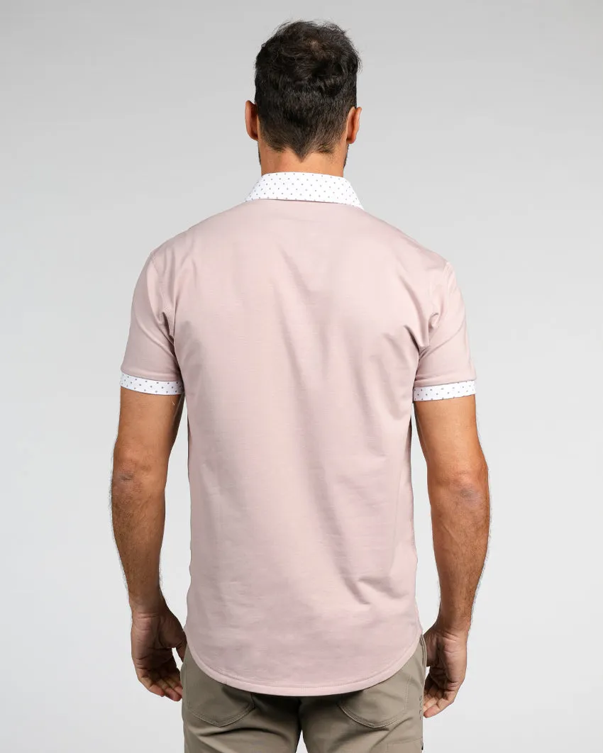 Drop-Cut: LUX Dotted Polo <!-- Size XL -->