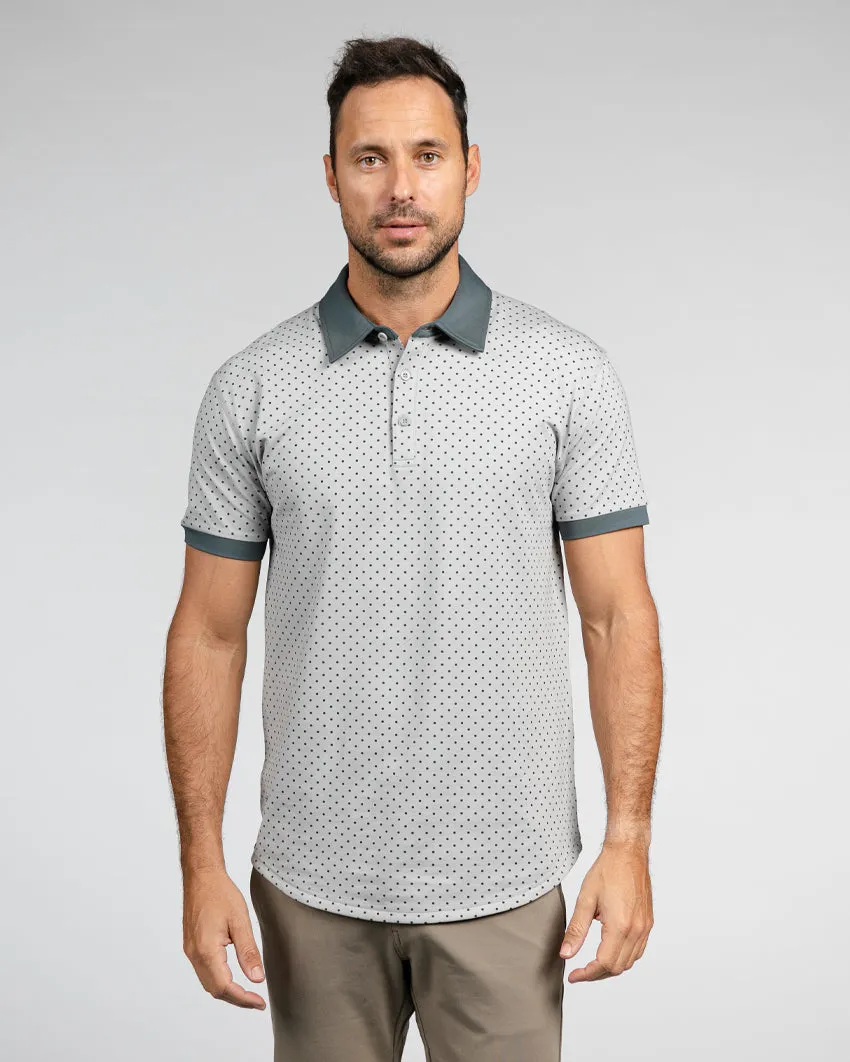 Drop-Cut: LUX Dotted Polo <!-- Size XL -->