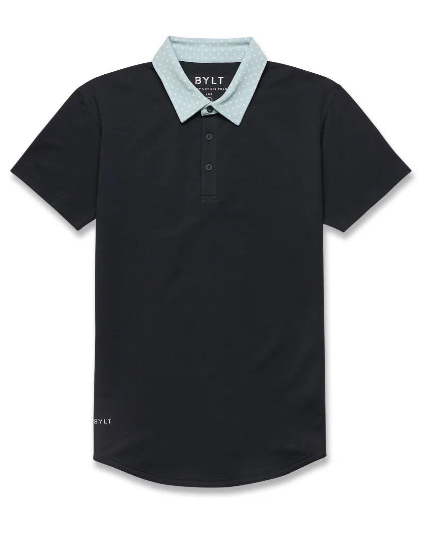 Drop-Cut: LUX Dotted Polo <!-- Size XL -->