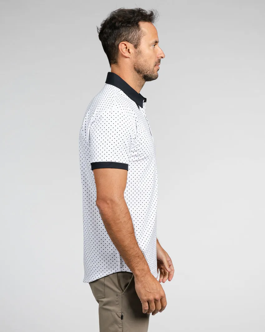 Drop-Cut: LUX Dotted Polo <!-- Size XL -->