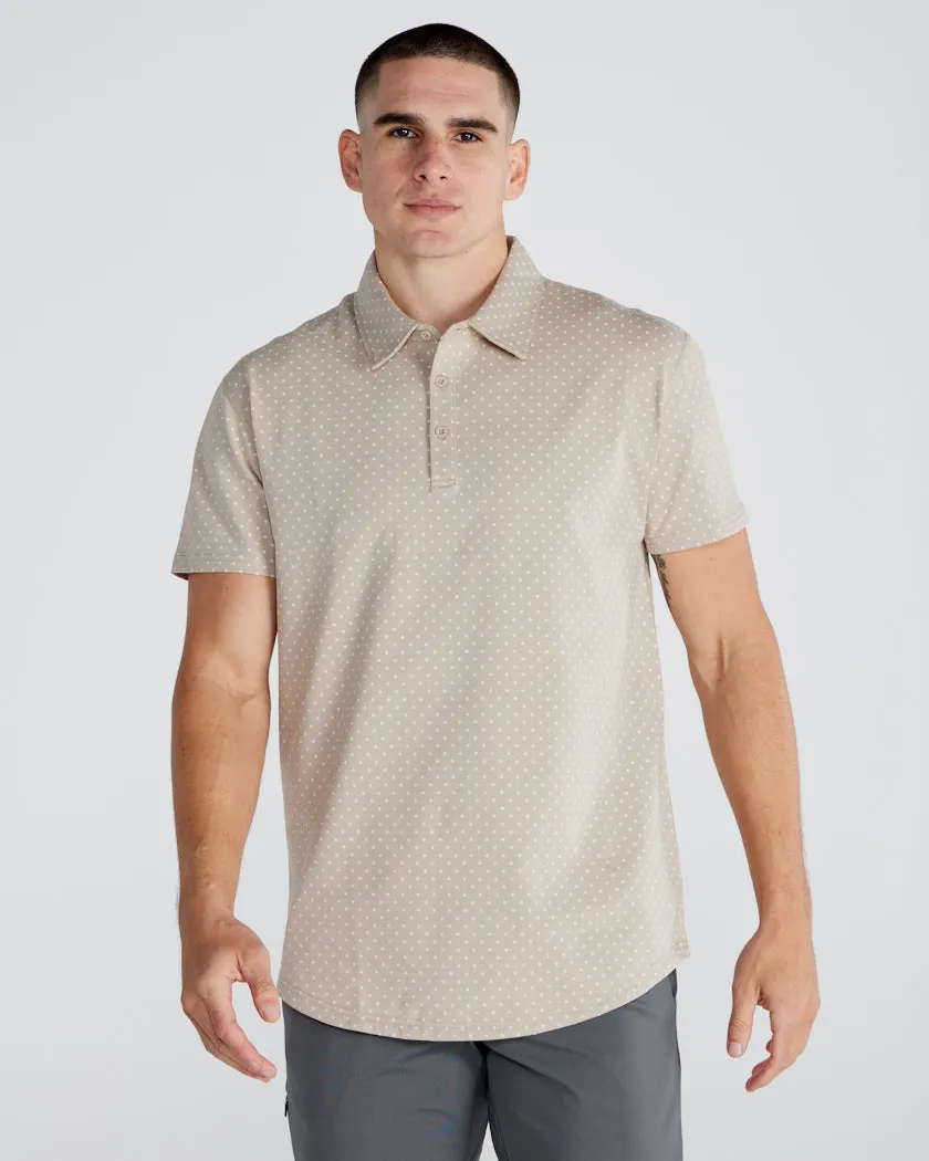 Drop-Cut: LUX Dotted Polo <!-- Size XL -->