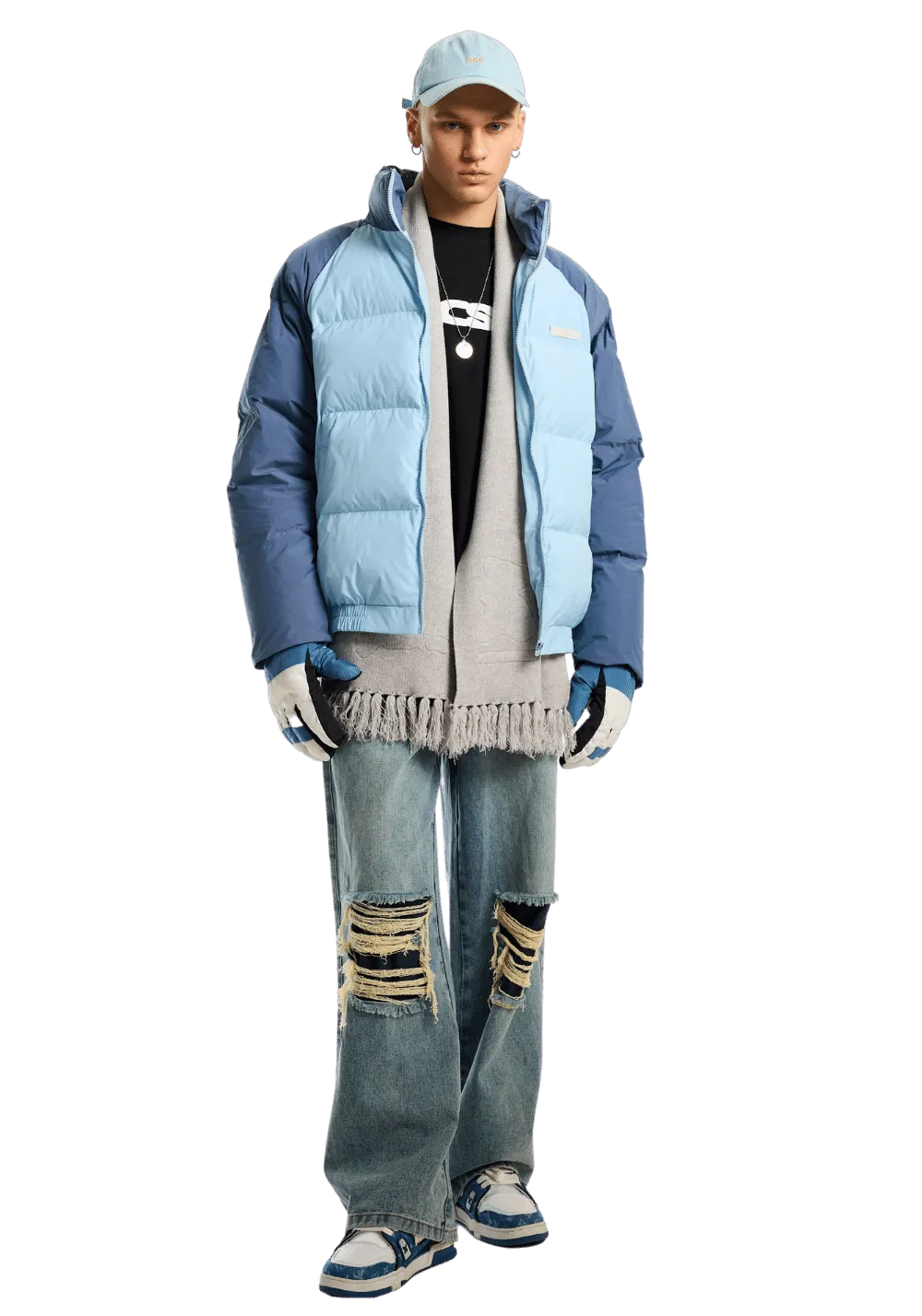 Drop Shoulder Puffer Jacket