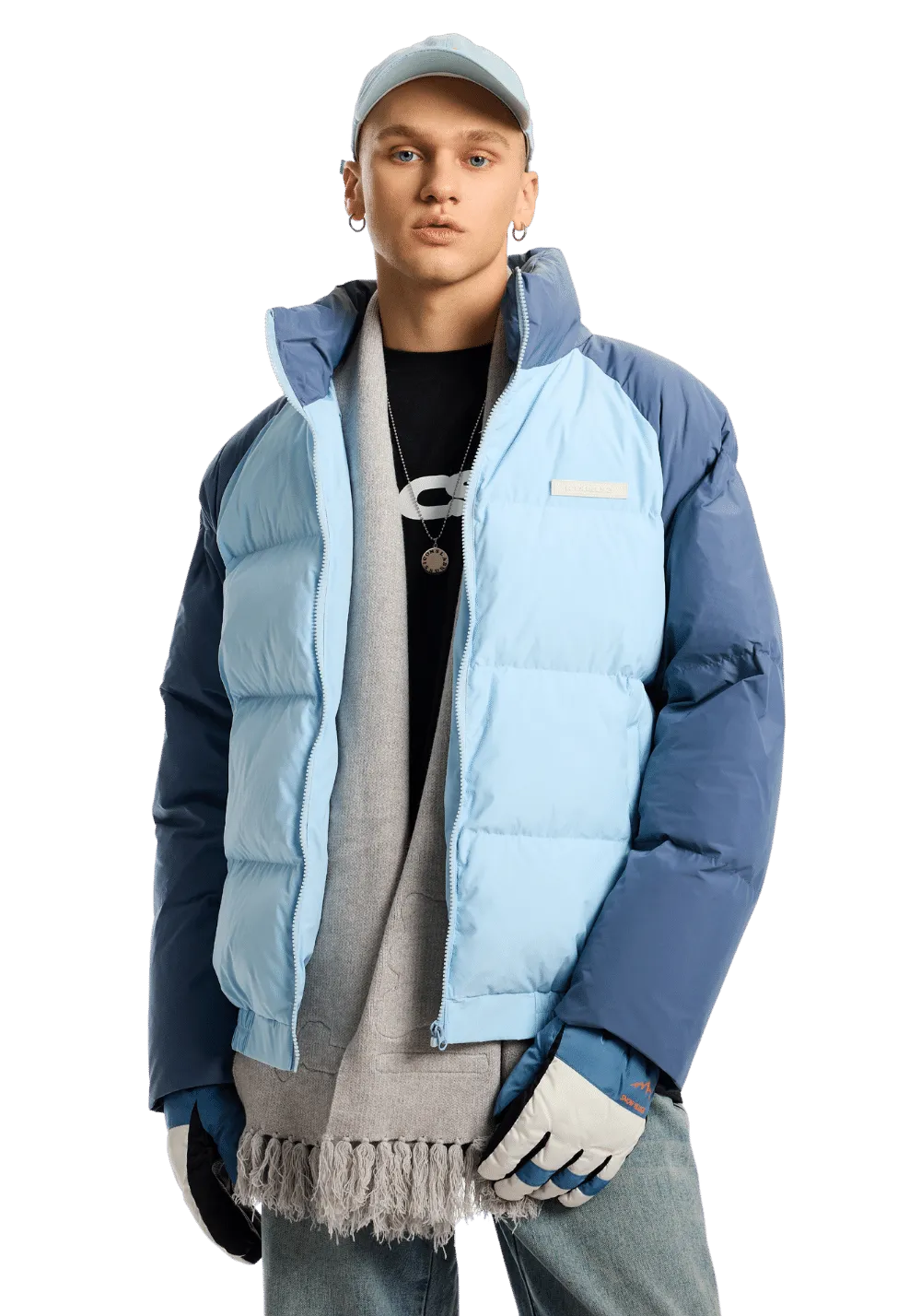 Drop Shoulder Puffer Jacket