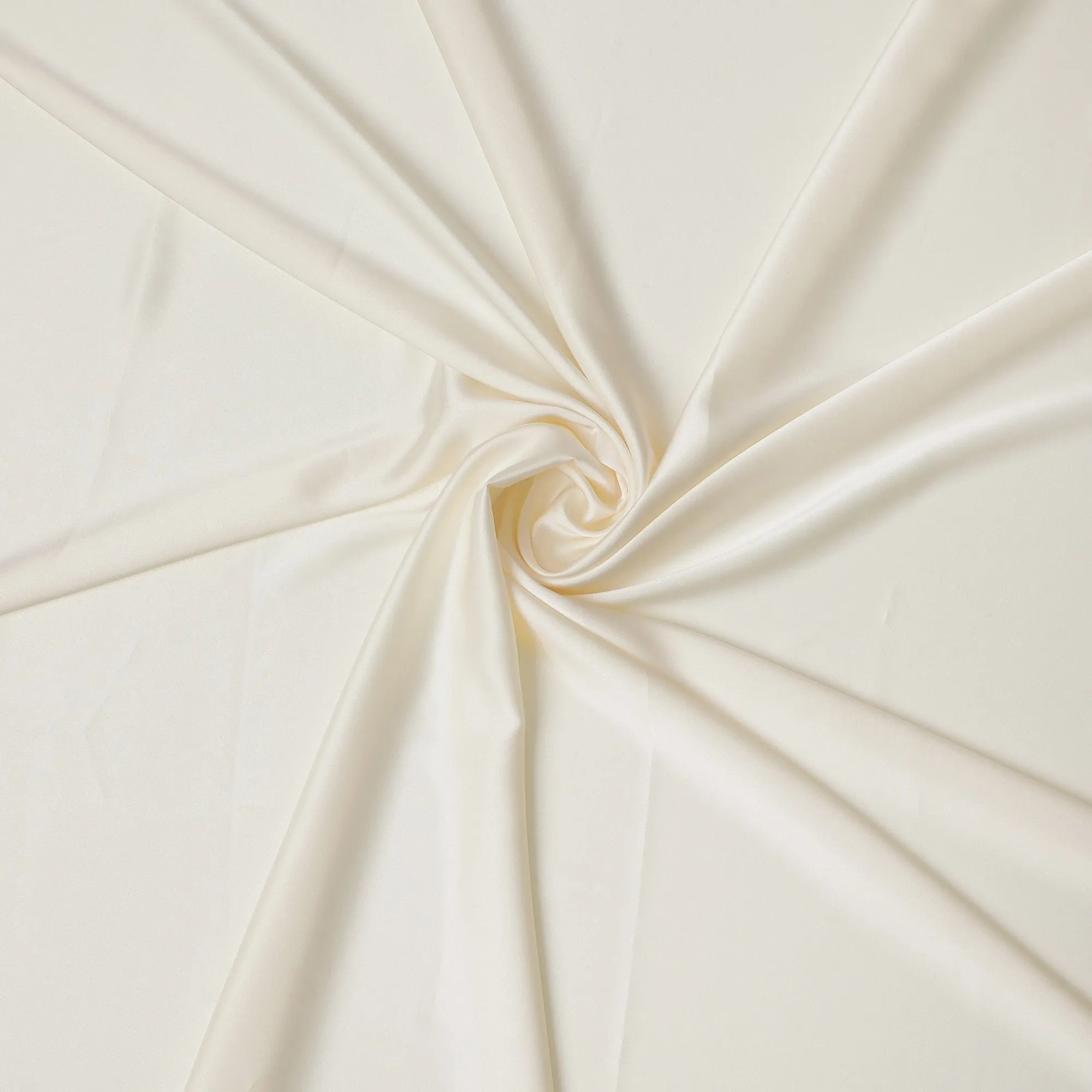 Elegant Ivory Crepe Satin Fabric from Japan - 140cm Wide - Silky Smooth Texture -D18264