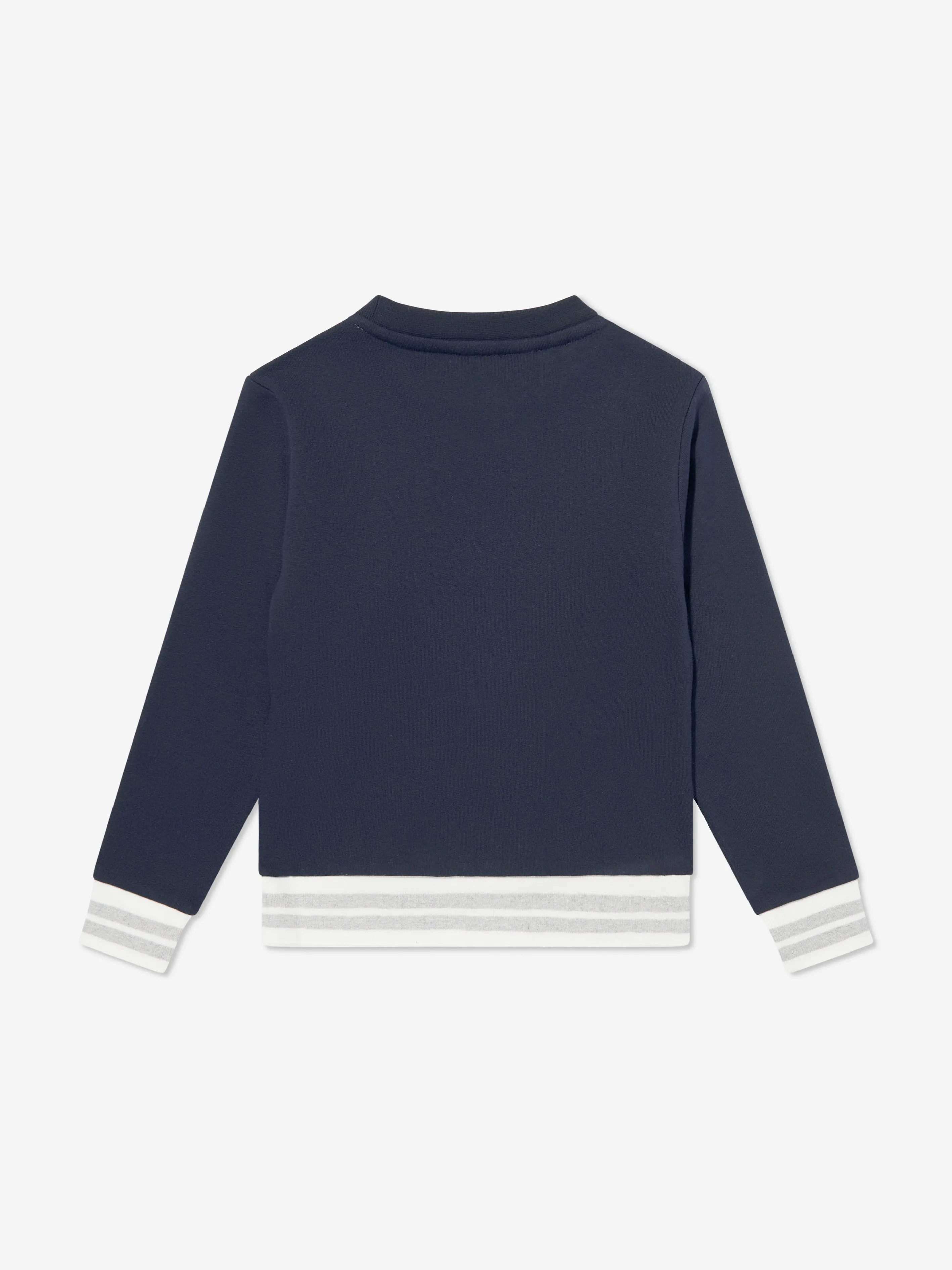 Eleventy Boys Around The World Sweatshirt in Blue