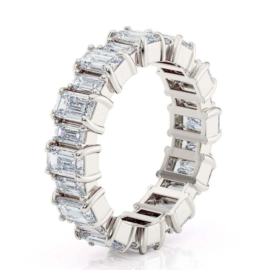 Emerald Cut Eternity Band  Lab-Grown Diamonds - The Santiago Wedding Band