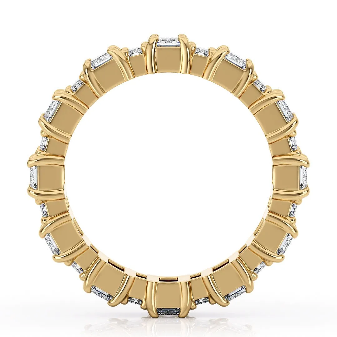 Emerald Cut Eternity Band  Lab-Grown Diamonds - The Santiago Wedding Band