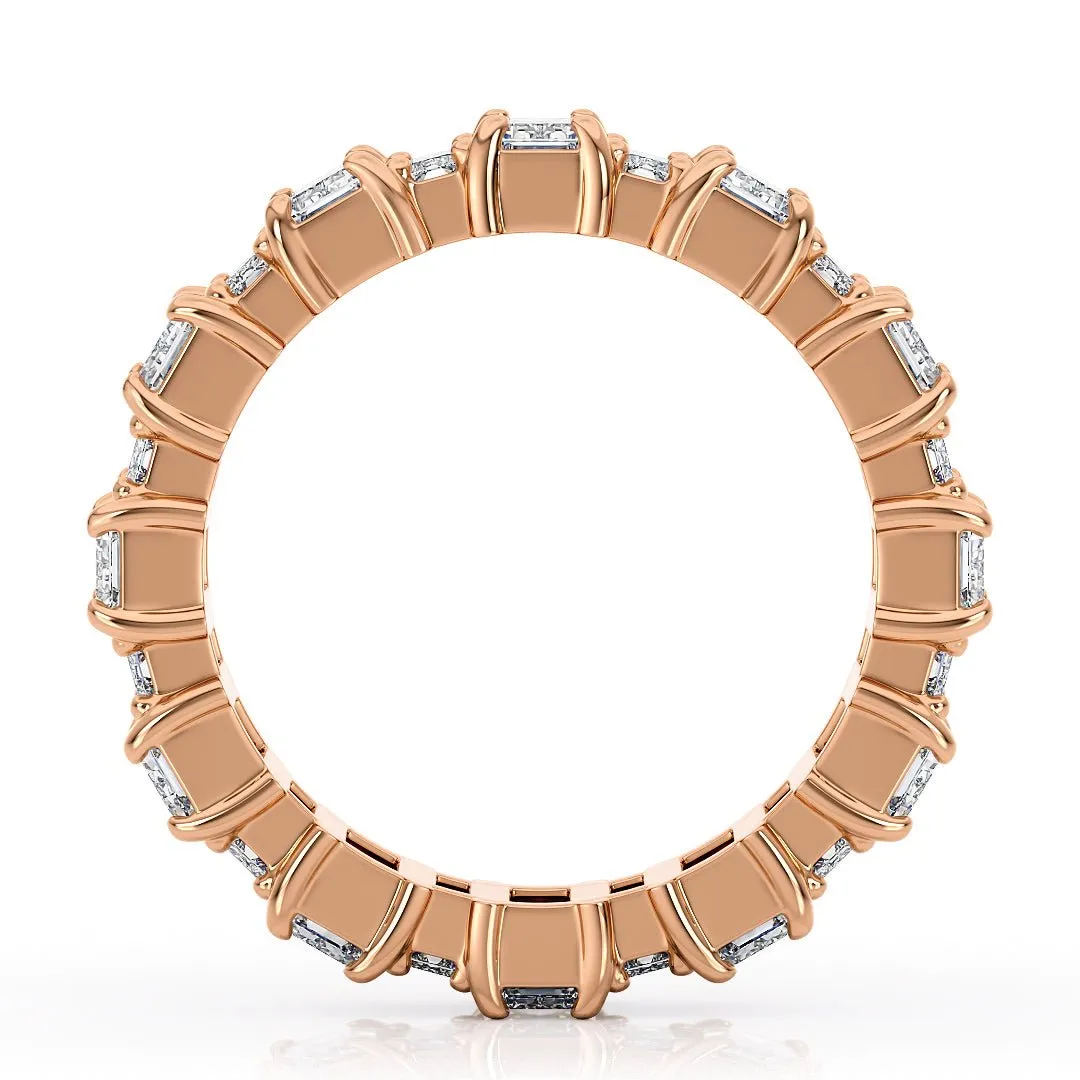 Emerald Cut Eternity Band  Lab-Grown Diamonds - The Santiago Wedding Band