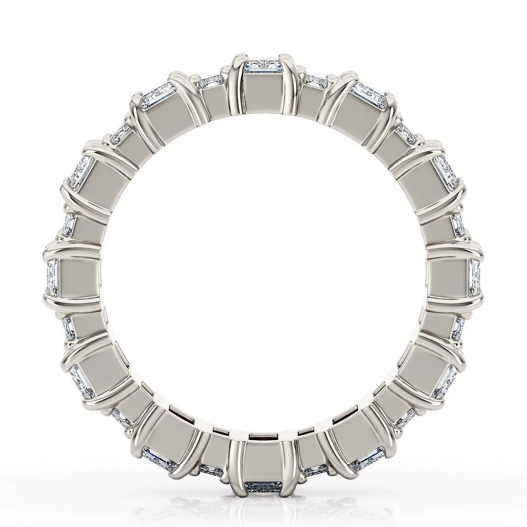 Emerald Cut Eternity Band  Lab-Grown Diamonds - The Santiago Wedding Band