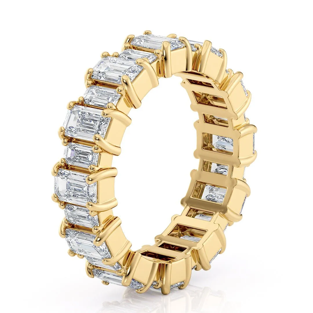 Emerald Cut Eternity Band  Lab-Grown Diamonds - The Santiago Wedding Band