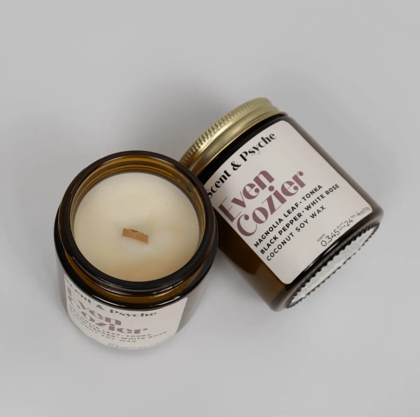 Even Cozier Scented Candle - 7oz Amber Jar
