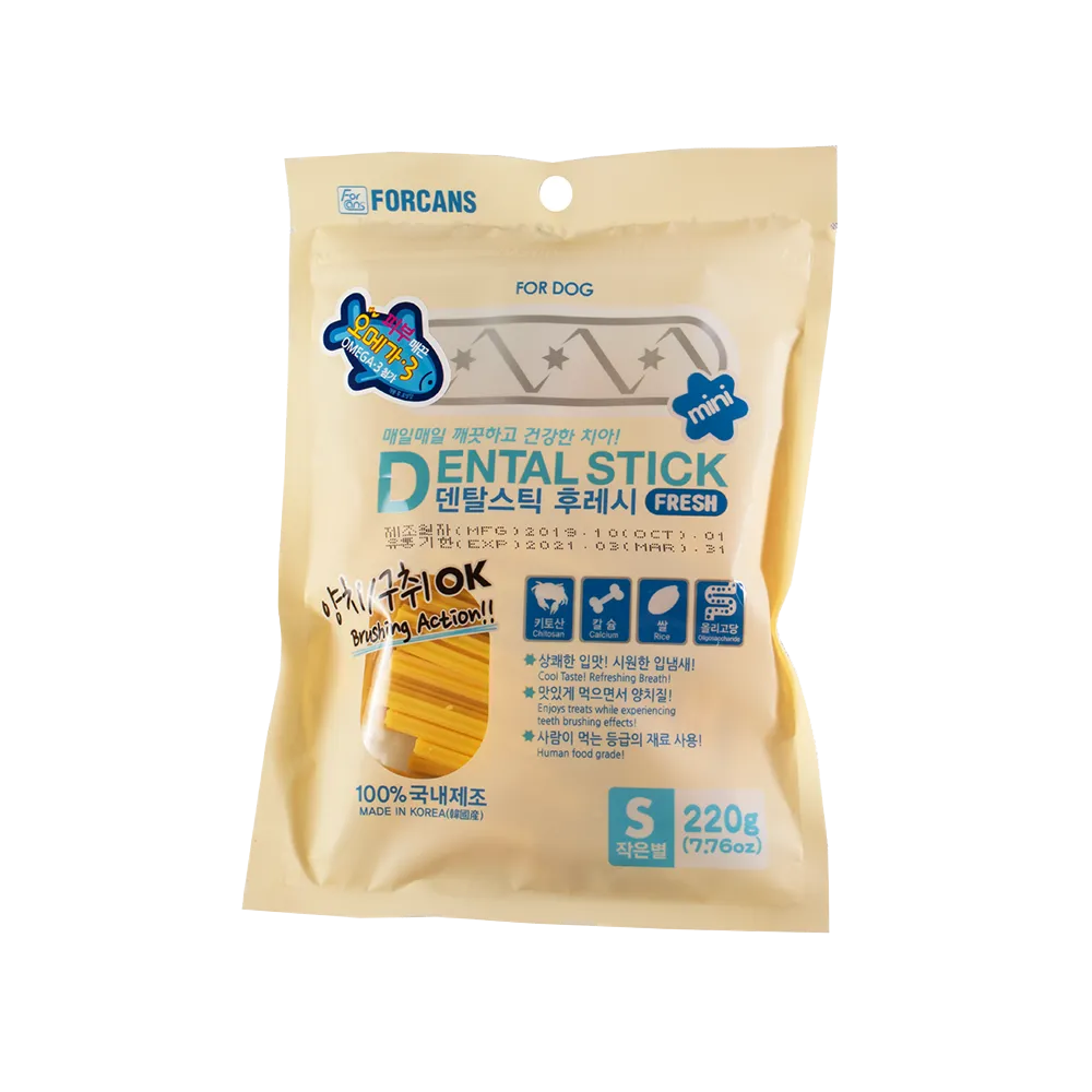 Forcans Dog Dental Stick Fresh With Omega-3 Small 220g