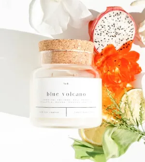 Forget Me Not Candle - Blue Volcano 22 oz Glass Candle