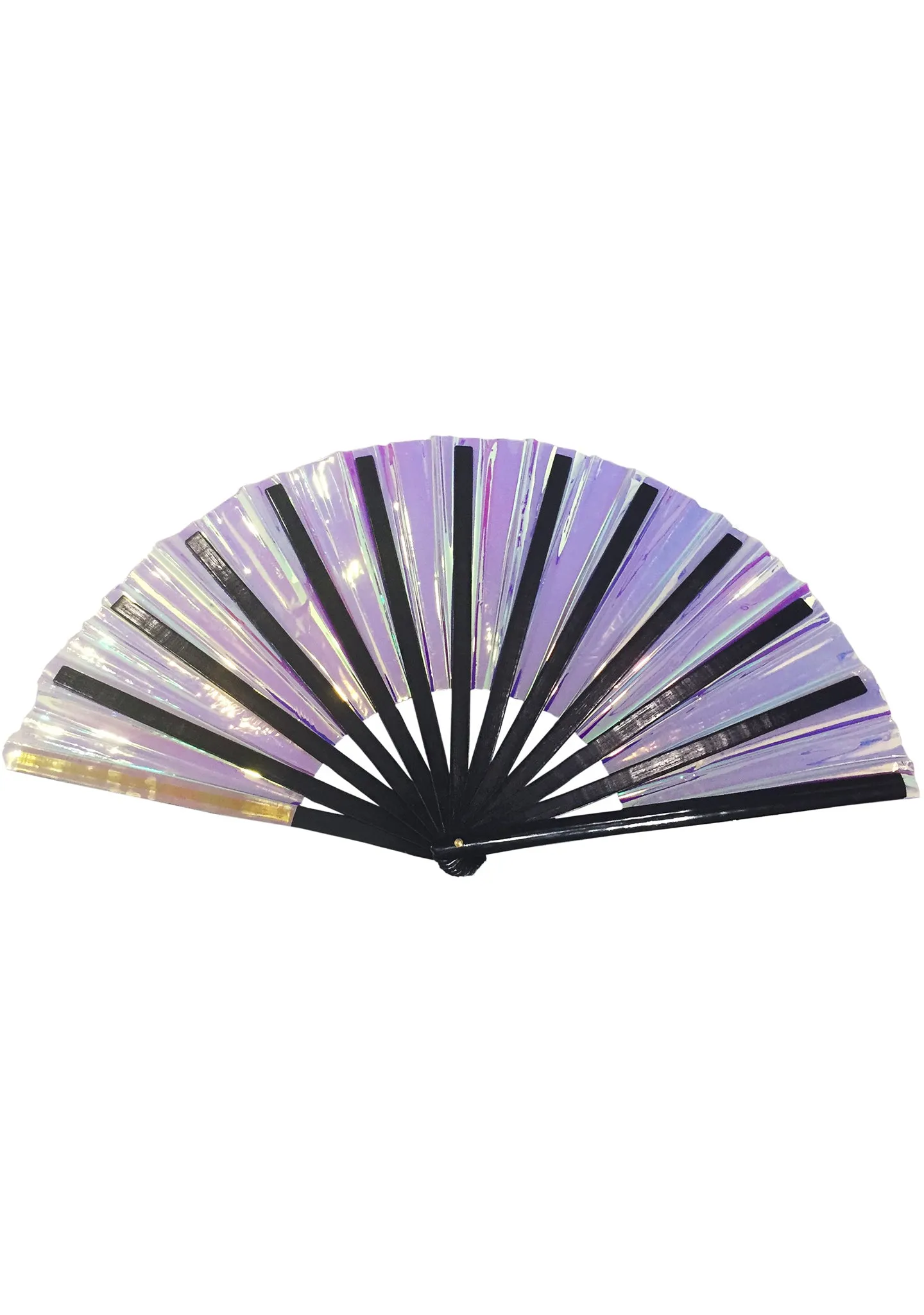 Frost Bite Iridescent Fluid Rave Fan