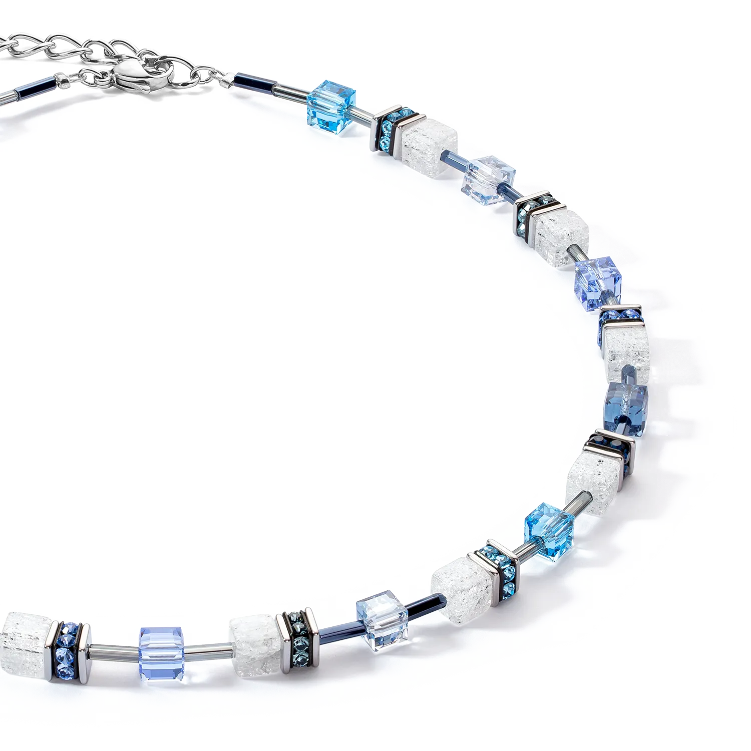 GeoCUBE® Iconic Nature necklace blue white