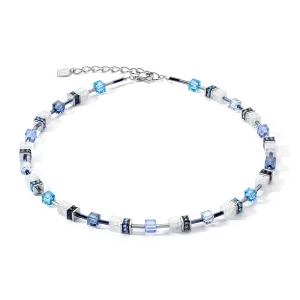 GeoCUBE® Iconic Nature necklace blue white