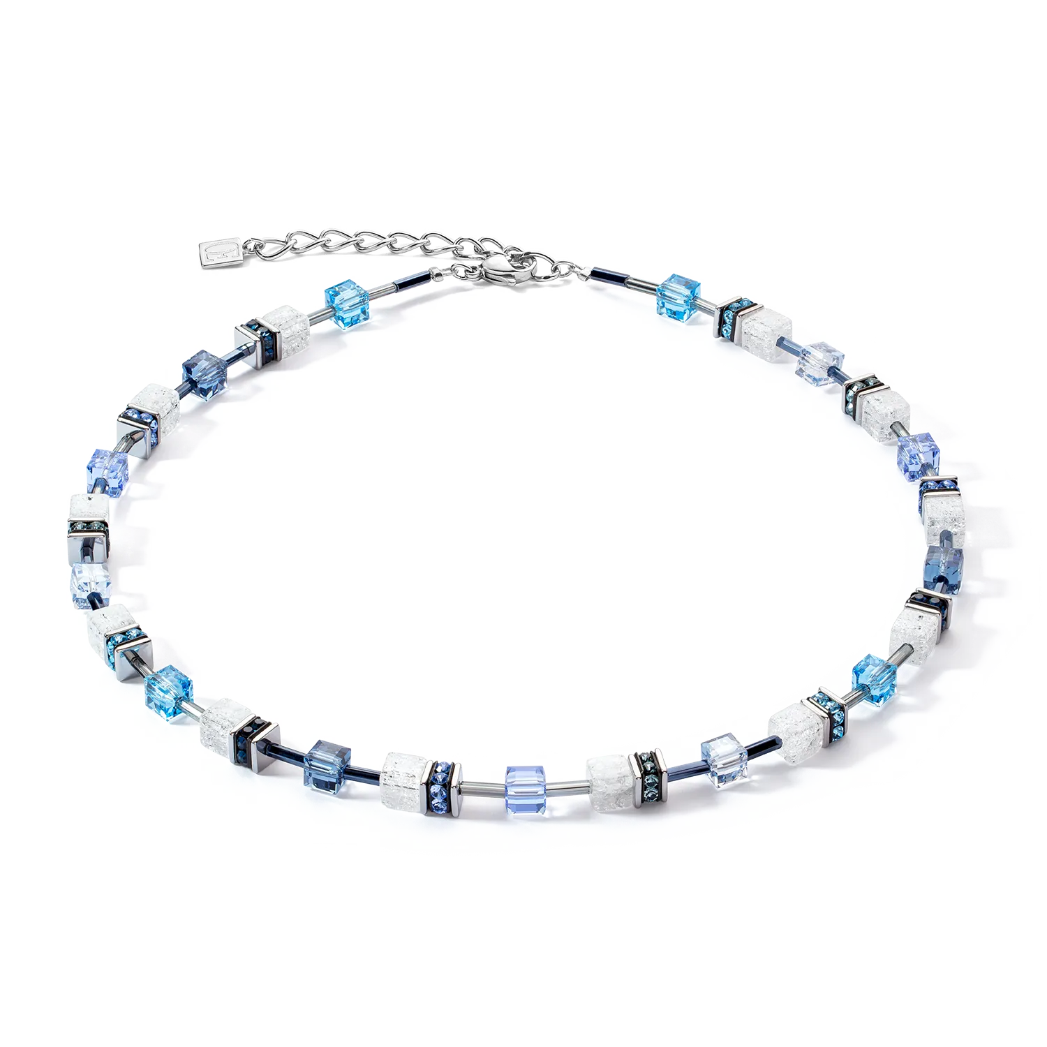 GeoCUBE® Iconic Nature necklace blue white