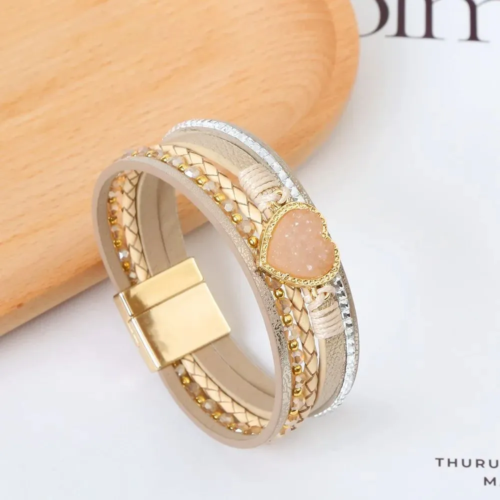 Golden Heart Vintage Bracelet