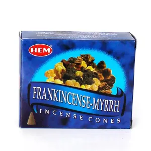 HEM Frankincense & Myrrh Incense Cones