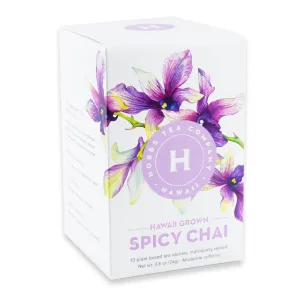 Hobbs Hawaii Grown Spicy Chai Tea, 10-Sachet Box
