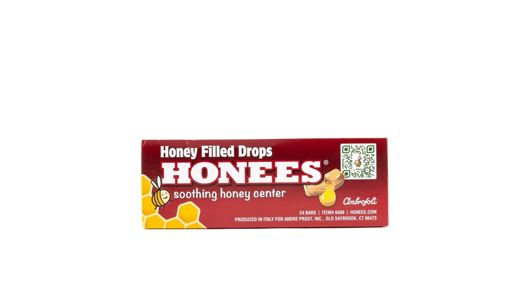 Honees Regular Honey Filled Drops Bar Bulk Box (1.6 oz, 24 ct.)