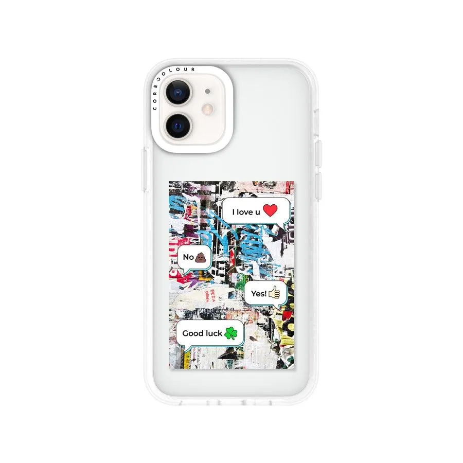 iPhone 12 I Love U Dialogue Phone Case