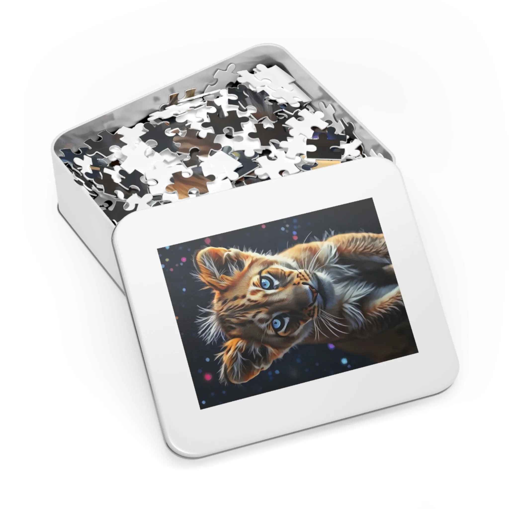 Jigsaw Puzzle - Starlit Gaze Lion Cub Art