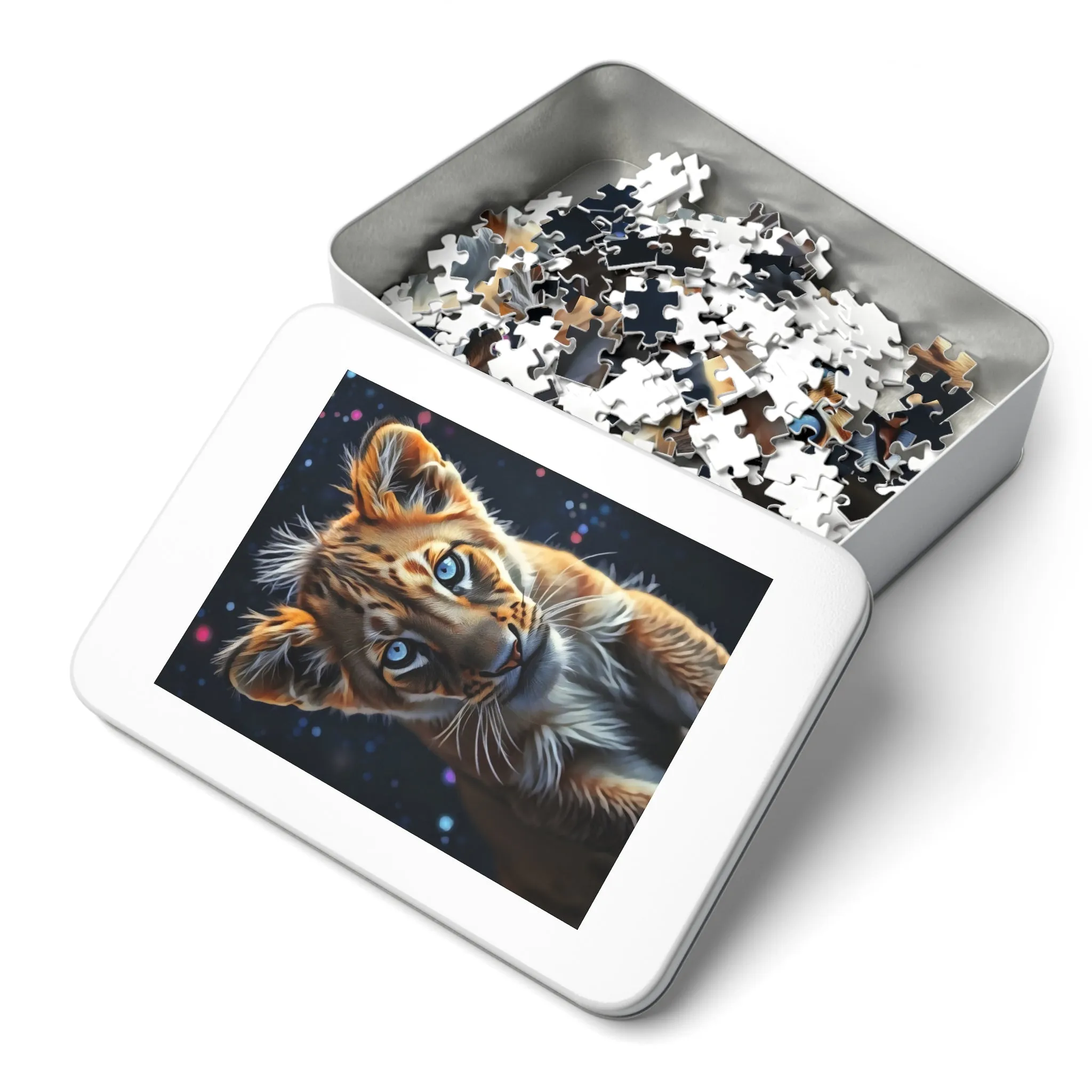 Jigsaw Puzzle - Starlit Gaze Lion Cub Art