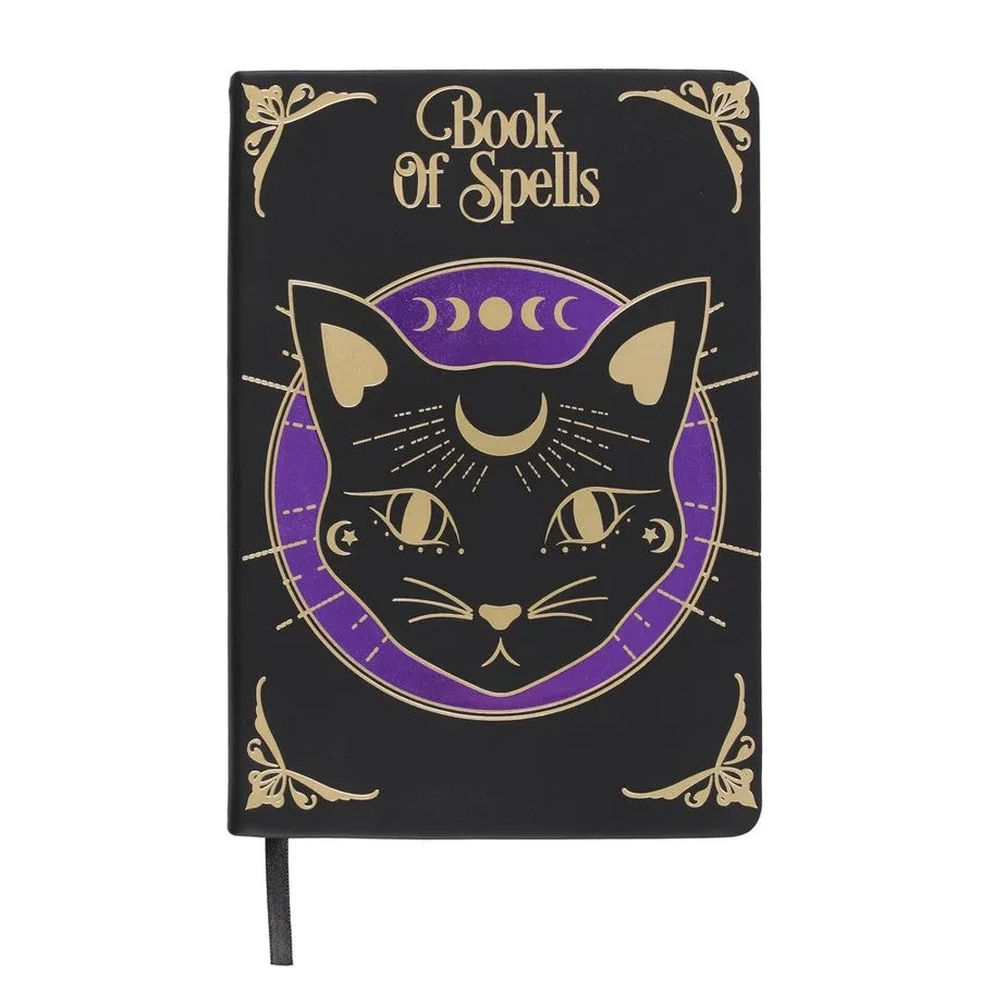 Journal Notebook - Book Of Spells Cat