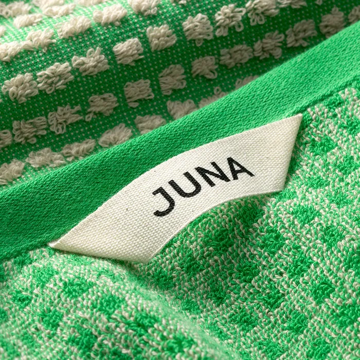 JUNA Check Towels Set, Green, 3 pcs.