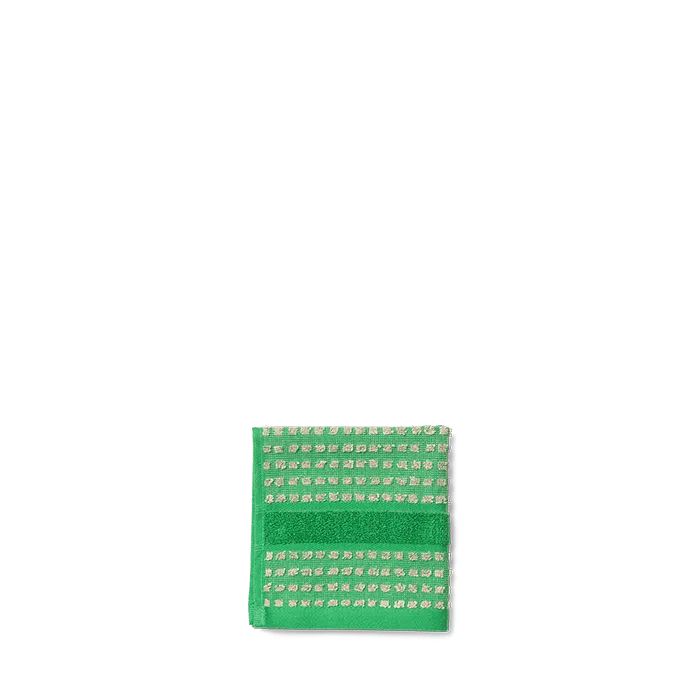 JUNA Check Towels Set, Green, 3 pcs.