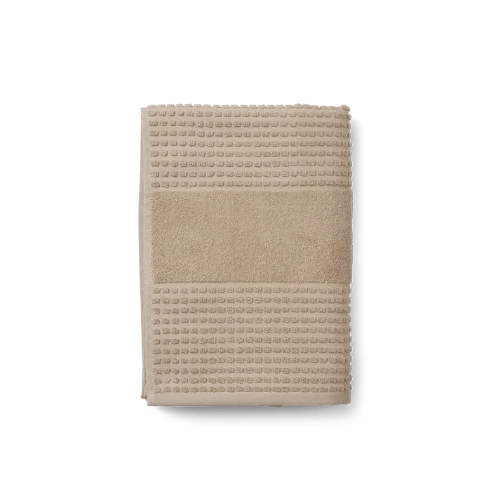 JUNA Check Towels Set, Sand, 3 pcs.